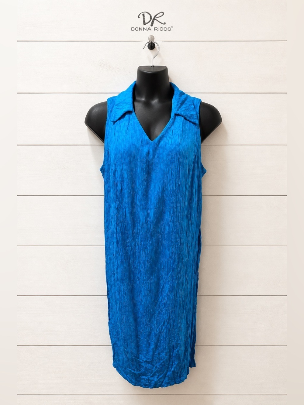 DONNA RICCO - Blue Sleeveless Dress Size 20W